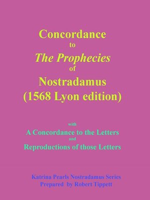 cover image of Concordance to the Prophecies of Nostradamus